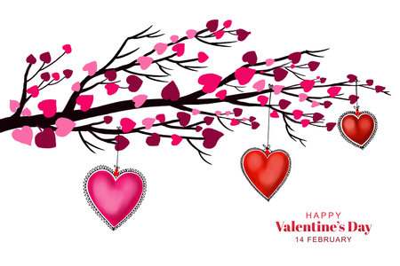 Happy valentine's day love card design illustrationのイラスト素材