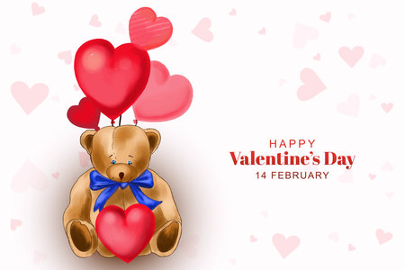 Beautiful valentine's day card backgroundのイラスト素材