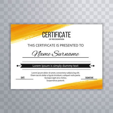 Modern elegant certificate template designのイラスト素材