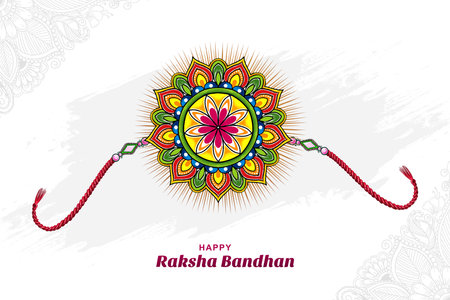 Happy raksha bandhan indian traditional festival backgroundのイラスト素材