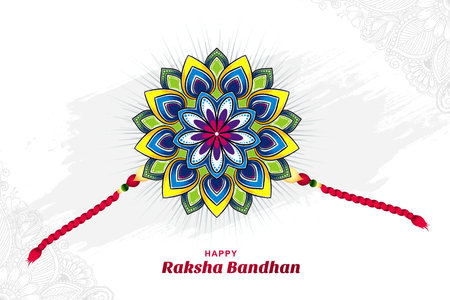 Happy raksha bandhan celebration card backgroundのイラスト素材
