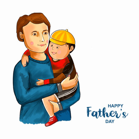 Happy Father's day greeting card backgroundのイラスト素材