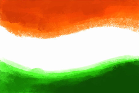 Tricolor indian flag theme wave texture ibackgroundのイラスト素材