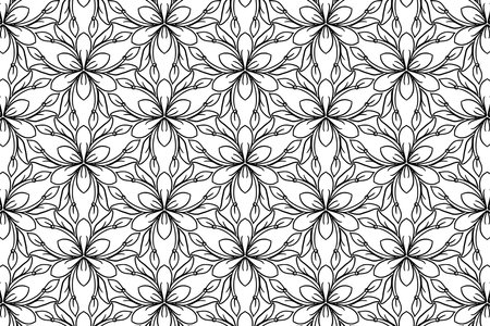 Vintage ornamental floral pattern backgroundのイラスト素材