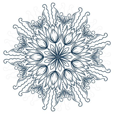 Beautiful style ornament mandala designのイラスト素材
