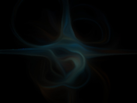 Deep blue swirl on a black background. Perfect for design work, backgrounds or desktop wallpapers.の写真素材