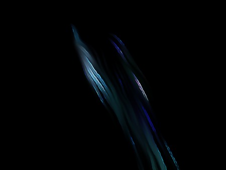 Blue fractal on a black background. Perfect for design work, backgrounds or desktop wallpapers.の写真素材