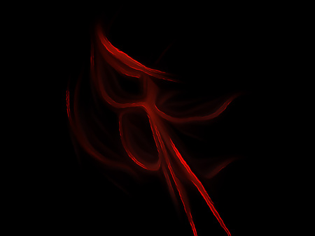 Fractal flame on a black background. Perfect for design work, backgrounds or desktop wallpapersの写真素材