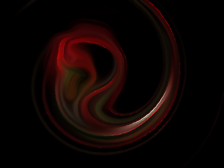 Fractal flame on a black background. Perfect for design work, backgrounds or desktop wallpapersの写真素材