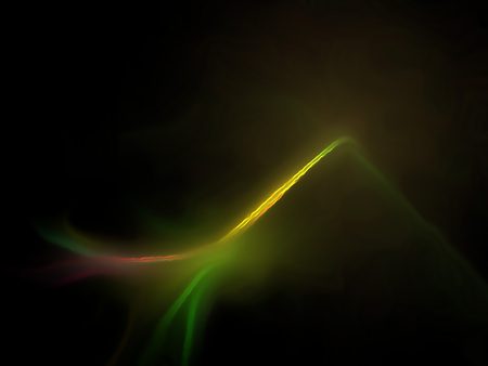 Fractal flame on a black background. Perfect for design work, backgrounds or desktop wallpapersの写真素材