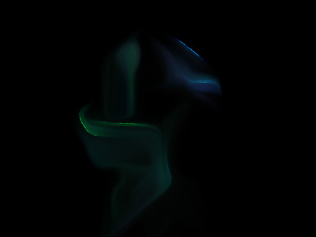 Fractal flame on a black background. Perfect for design work, backgrounds or desktop wallpapersの写真素材