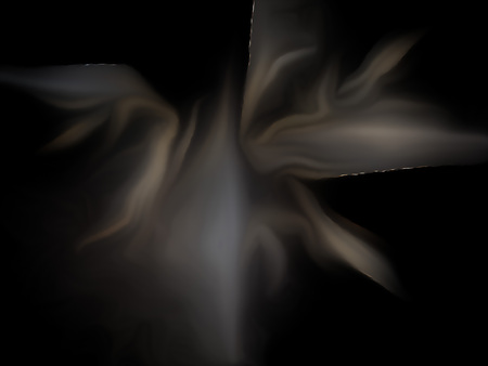 Fractal flame on a black background. Perfect for design work, backgrounds or desktop wallpapersの写真素材