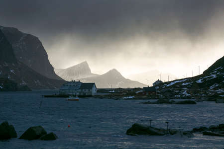 Cold lofotenの写真素材