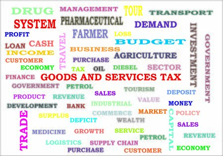 Goods and services taxの写真素材