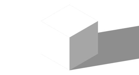 Cube model study with different surface treatmentの写真素材