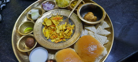 Special Misal Pav dish of Maharashtra, India