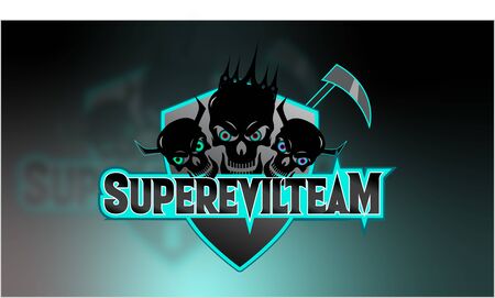 E-SPORT LOGO WITH DARK THEMEのイラスト素材