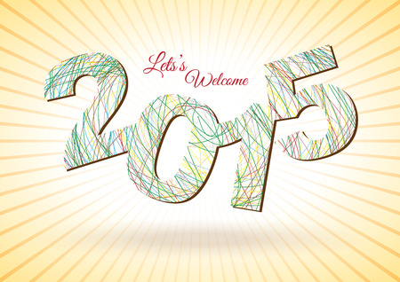 Happy New Year 2015 - Poster / Template / Background Designのイラスト素材