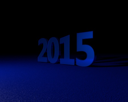 happy new year 2015 glass effectの写真素材