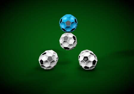 abstract footballl soccer 3d shapes backgroundの写真素材