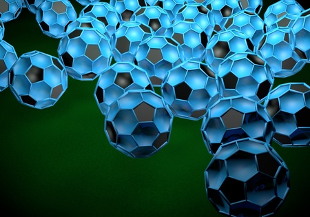 abstract footballl soccer 3d shapes backgroundの写真素材
