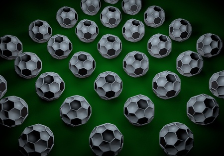 abstract footballl soccer 3d shapes background