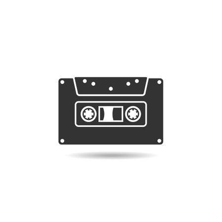 Vecteur de cassette icon flat vector - ID:169226199 - image libre de ...