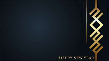 Golden Happy new year 2022 Background. 2022 text vector suitable design illustration for greetings, invitations, banner or background.のイラスト素材