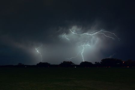 lightning in the night
