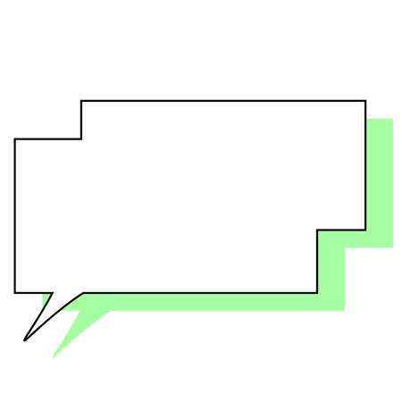 There is a line, it is a simple callout illustration with a fill. I made it with a square (1:1) size artboard.のイラスト素材