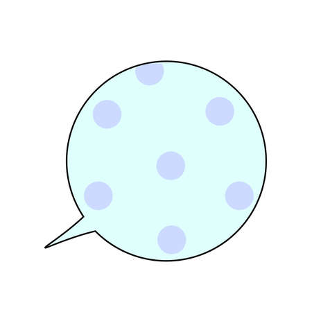 There is a line, it is a simple callout illustration with a fill. I made it with a square (1:1) size artboard. It is a cute girly pattern.のイラスト素材