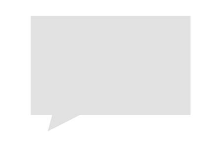 It is a single color speech bubble. I created it on a fill-only, square (1:1) size artboard.のイラスト素材