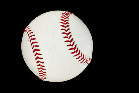 Baseball on black background.の写真素材