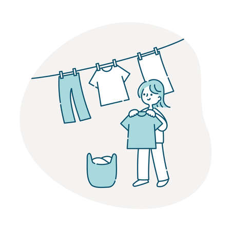 Women hang outのイラスト素材