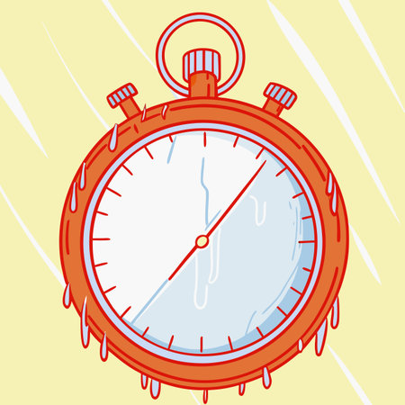 Stopwatch icon in doodle style. Stopwatch vector illustration.