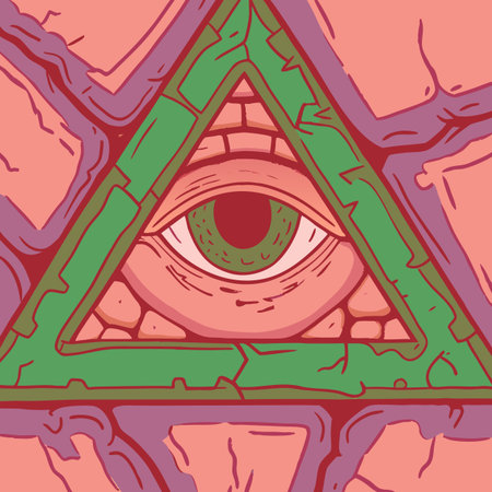 Eye of Providence. Seamless pattern for your design. Vector illustration