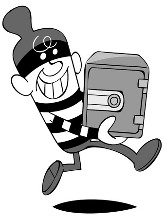 Thieves Steal safeのイラスト素材