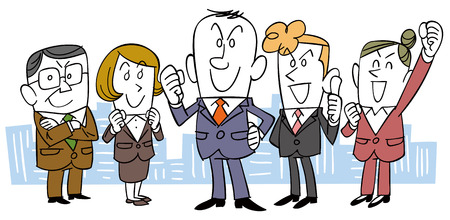 Corporate teamのイラスト素材