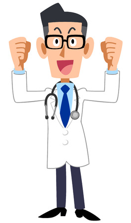 Doctors get excitedのイラスト素材