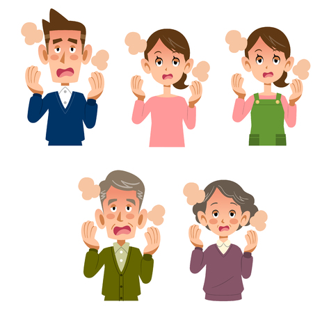 people and feverのイラスト素材