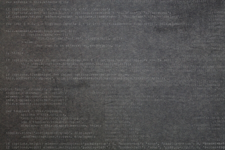 Deep gray textured background with code elementsの写真素材
