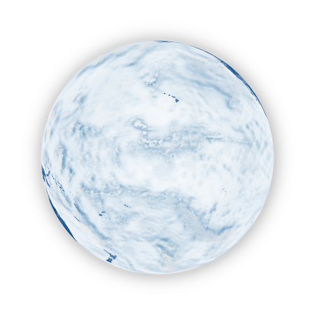 Pacific Ocean on blue planet Earth isolated on white background. Elements of this image furnished by NASA.の写真素材