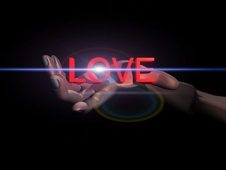 A loving word for romantic concepts.の写真素材