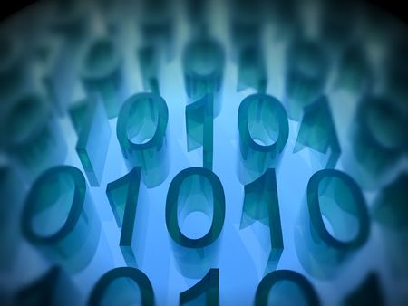 A binary number scene that would be suitable for the internet.の写真素材
