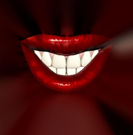 A close up of a females lips.の写真素材