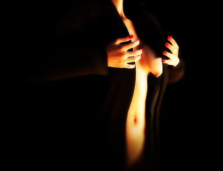 An image of a sexy female stripper.の写真素材