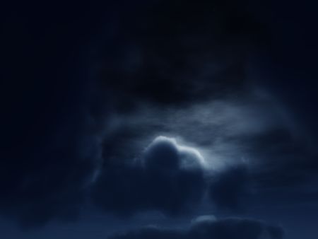 An image of the moonless but cloudy night time sky background.