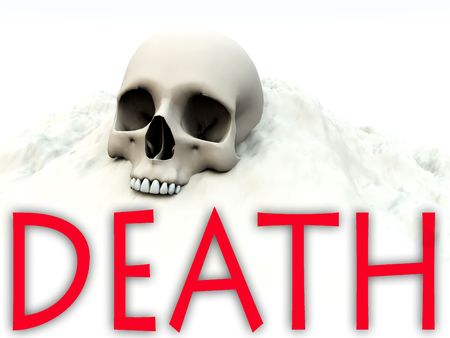 A conceptual image showing the horrors of murder and death,it could be a good image for .の写真素材