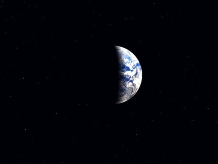 An image of Earth as seen from space.