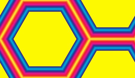 A yellow and blue seamless tile pattern background.の写真素材